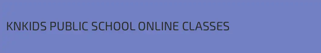 KNKIDS PUBLIC SCHOOL ONLINE CLASSES
